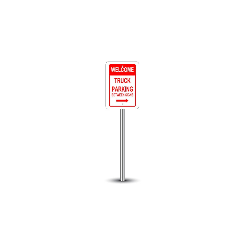 Reflective Truck Parking Only Signs (1' x 1ft) SQFT