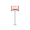 Reflective Truck Parking Only Signs (1' x 1ft) SQFT