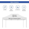 15' Aluminum Canopy Tent - Standard Tent Fabric (Frame + Topper)