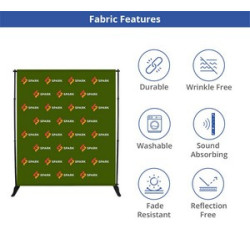 6' x 8' Step and Repeat Adjustable Banner Stands (Graphic only)