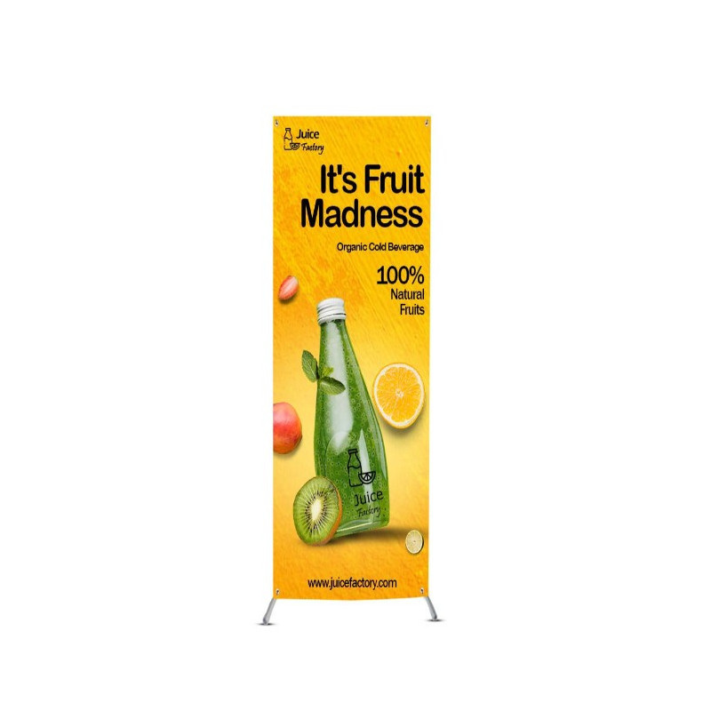 Multifunctional Adjustable X Banner Stands Package (With UV Print)