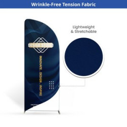 10' Magnetic Modular Fabric Displays - L Shape Sloped (Double Sided)