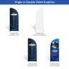 10' Magnetic Modular Fabric Displays - L Shape Sloped (Double Sided)