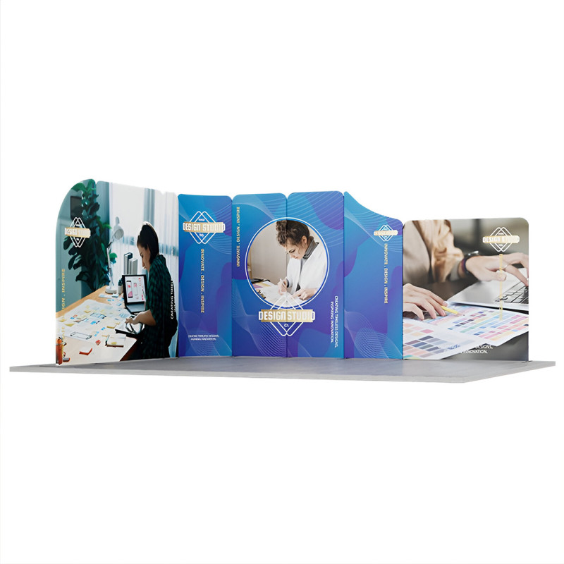 16.4x13' Magnetic Modular Fabric Displays - L Shape (Double Sided)