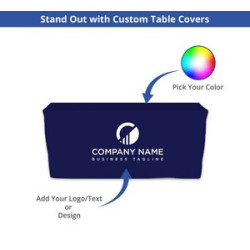 Fitted Table Covers - 3 Sided (4' x 2.5ft)