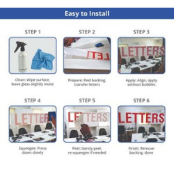 Window Lettering (12" x 12"/Sqft)