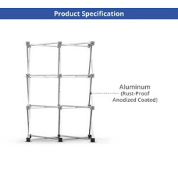2x3 Micro GeoMetrix Table Top Display, Single Sided Package (12.60" x 12.60")