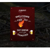 Reflective Firepit Signs (1' x 1ft/Sqft)