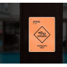Reflective Pool Signs (1' x 1ft/Sqft)