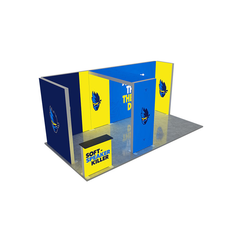 20' Backlit Trade Show Display - Design 3 (Double Sided)