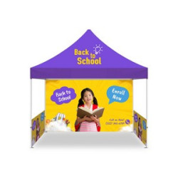 10' Custom Aluminum Canopy Tent (Topper + Frame with Substainable Tent Fabric)