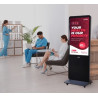 Portable LED Digital Display Signage with Wheels 43"