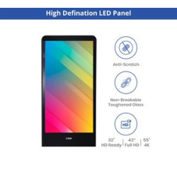 Portable LED Digital Display Signage with Wheels 43"