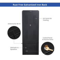 Portable LED Digital Display Signage with Wheels 43"