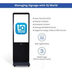 Portable LED Digital Display Signage with Wheels 43"