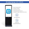 Portable LED Digital Display Signage with Wheels 43"