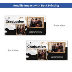 Polyester Fabric Banners with Top and Bottom Pole Pocket - (1' x 1') SQFT