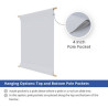 Polyester Fabric Banners with Top and Bottom Pole Pocket - (1' x 1') SQFT