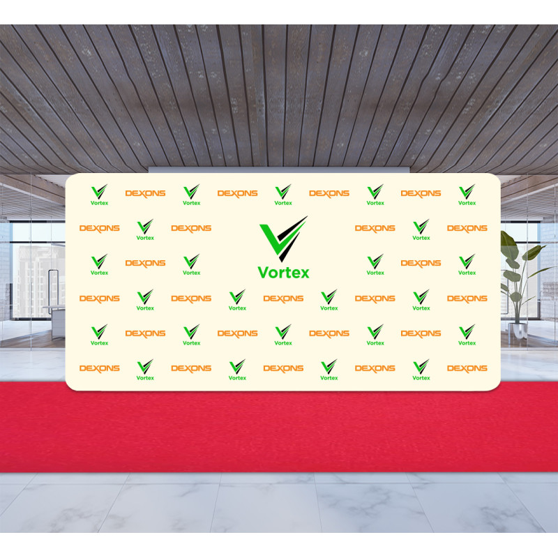 20' x 10' Step and Repeat Wall Box Fabric Display (Graphic only)
