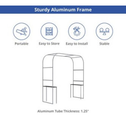 Square Arch Fabric Display (Hardware only)