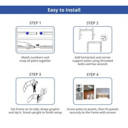 Square Arch Fabric Display (Hardware only)