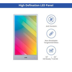 Portable LED Digital Display Signage with Floor Stand 32"