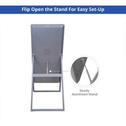 Portable LED Digital Display Signage with Floor Stand 32"