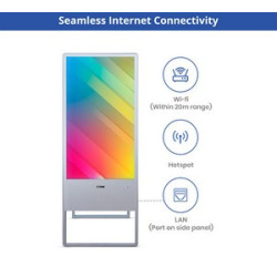 Portable LED Digital Display Signage with Floor Stand 32"
