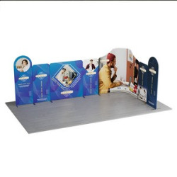 20' Magnetic Modular Fabric Displays L Shape (Single Sided)