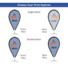 Pinpoint Flags Package with Cross Base with Water Bag (43" x 86")