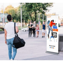 High Quality Retractable Banner Stand Package (36" x 78" )