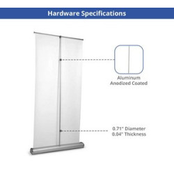High Quality Retractable Banner Stand Package (36" x 78" )
