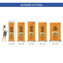 High Quality Retractable Banner Stand Package (36" x 78" )