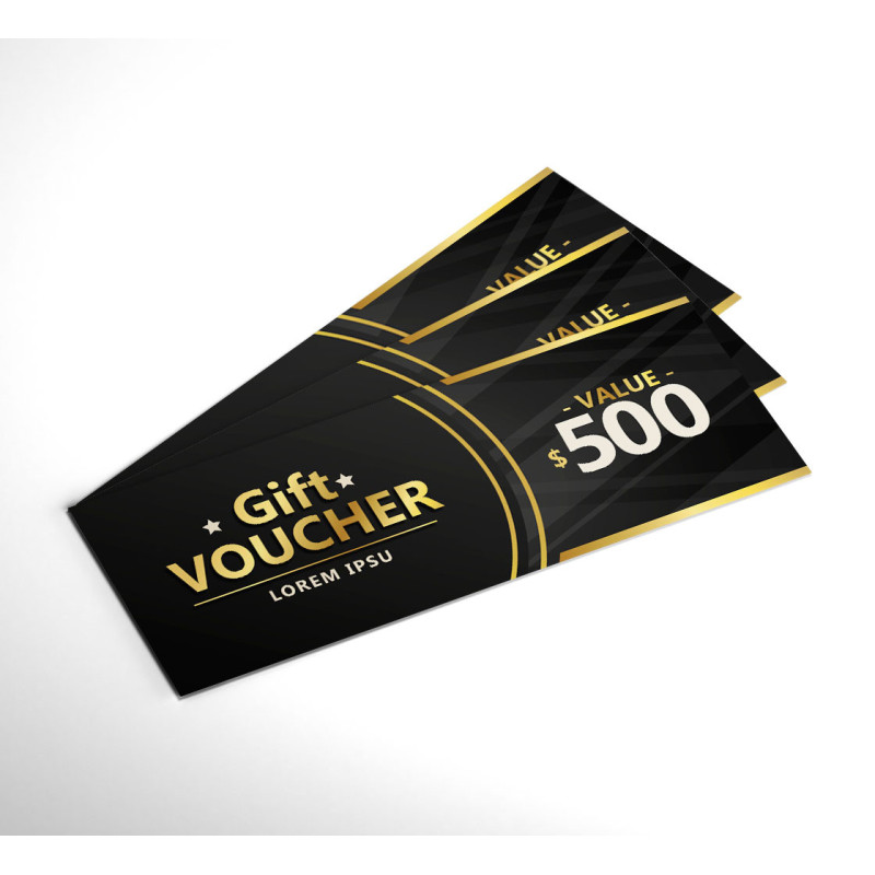 Gift Certificates (8.5" x 3.5")