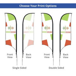 Concave Flags - Double Sided package (1.94' x 6.8ft)