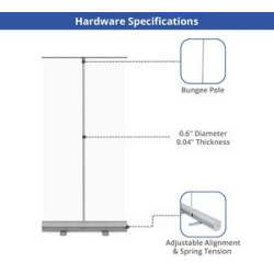 Economy Roll Up stands Package (33" x 81")