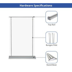 Silverstep 60" Retractable Banner Stand (Hardware only)