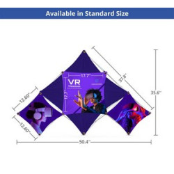 Triangular Middle Micro GeoMetrix Table Top, Single Sided Package (12.60" x 12.60")