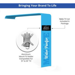 10' Inline Trade Show Booth – Portable Backwall Display with LED Lights & Counter