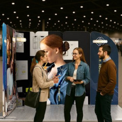10' Magnetic Modular Fabric Displays - L Shape Sloped (Single Sided)