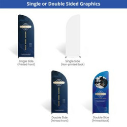 10' Magnetic Modular Fabric Displays - L Shape Sloped (Single Sided)