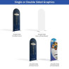 20' Magnetic Modular Fabric Displays U Shape Curved (Single Sided)