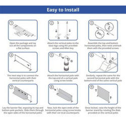 Adjustable Banner Frame - Hardware only (10' x 8')