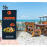 2.5' x 6' Adjustable X Banner Stands Package