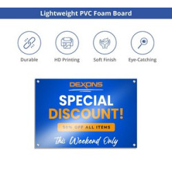Reflective PVC Foamboard (1' x 1ft/Sqft)
