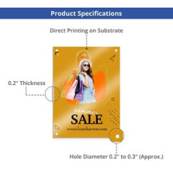 Reflective PVC Foamboard (1' x 1ft/Sqft)