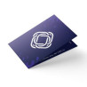 Folded Business Cards (3.5" x 4") Folds to 3.5" x 2"