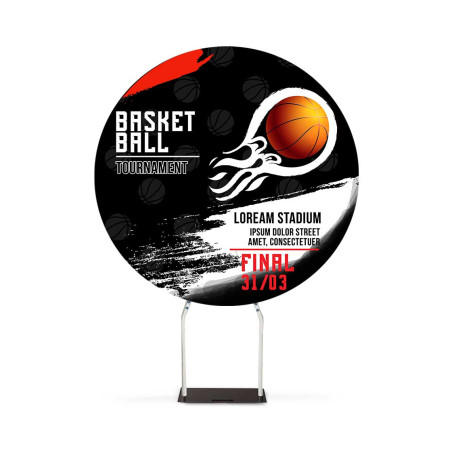 Round Shaped Backdrop Package (Diameter - 6.5ft)