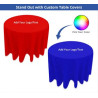 Round Table Throws, Fire Retardant Polyester Fabric (31.5" x 43")