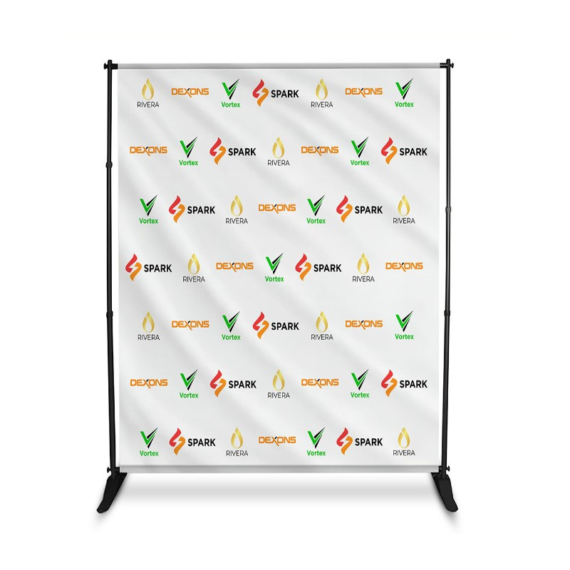 10' x 8' Step and Repeat Vinyl Backdrop (Single Sided)
